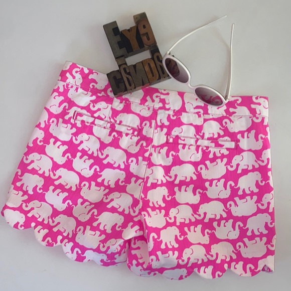 🐘🌴LILLY PULITZER ‘The Buttercup Short’ in Pop Pink Tusk🐘 in Sun Print - Picture 6 of 12